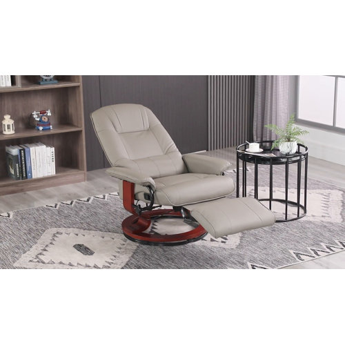 Winston Porter Wilde Vegan Leather Swivel Recliner & Reviews Wayfair